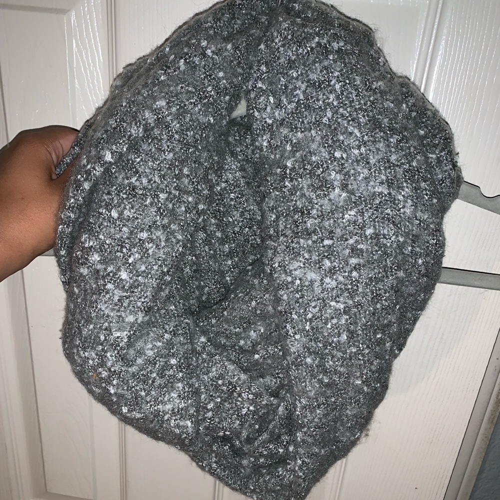 grey scarf